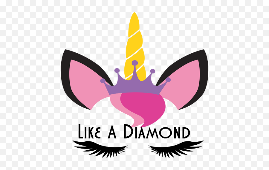 Like A Diamond - Free Unicorn Svg For Commercial Use Printable Unicorn Face Png,Diamon Png