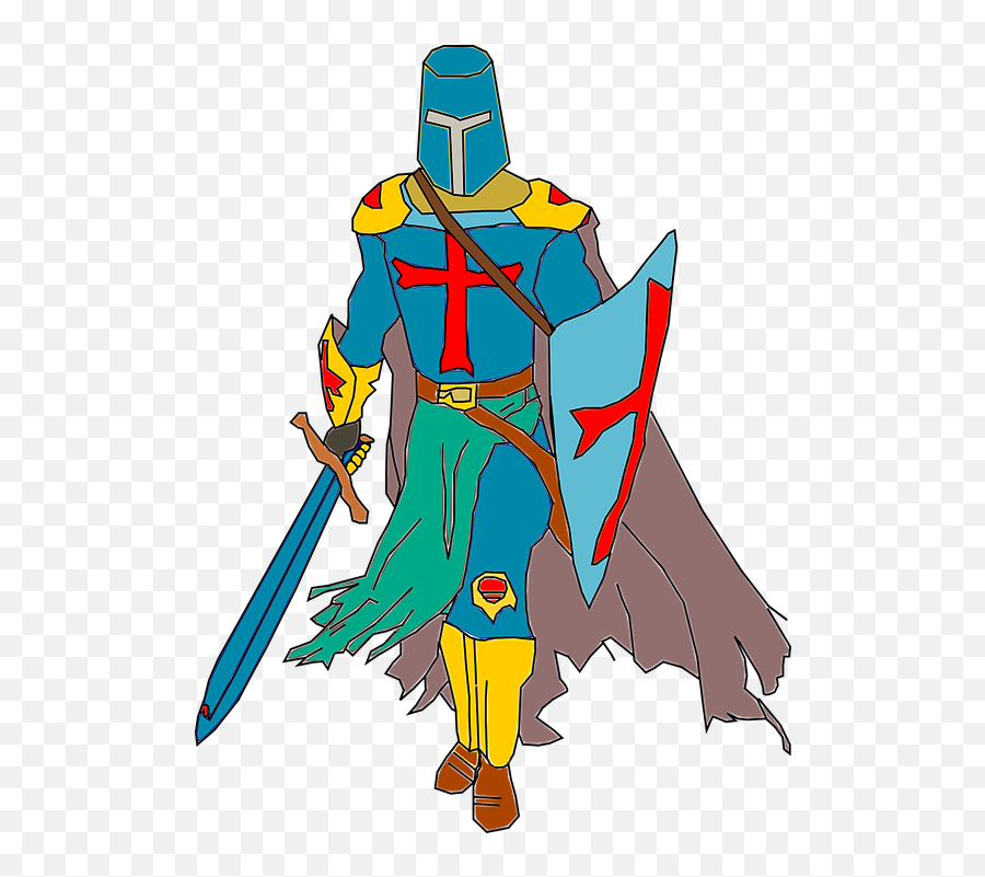 Knight Armor Png - Crusader Knight Warrior Battle Armor Clown Crusader,Knight Transparent Background