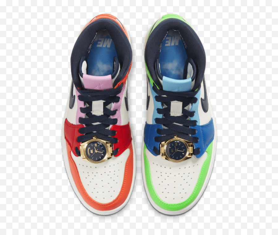 Official Pictures Of Melody Ehsani X Air Jordan 1 Mid - Air Jordan I Mid Fearless Melody Ehsani Png,Jordan Transparent