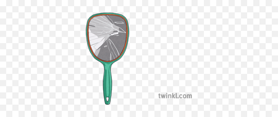 Broken Mirror Hand Superstition Bad Luck Ks2 - Badminton Png,Hand Mirror Png