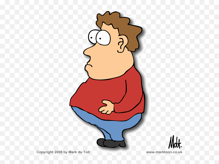 Cartoon - Fat Free Clipart Png,Fat Guy Png