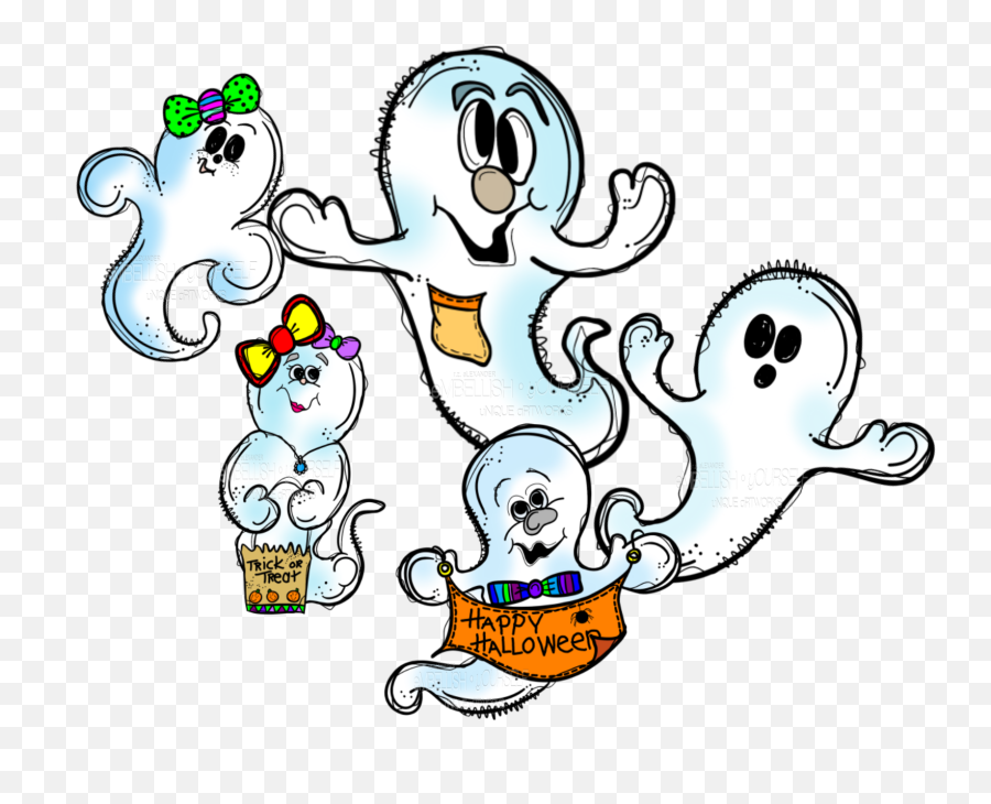 Download Transparent Ghost Clipart Png - Free Clipart Clip Art,Happy Halloween Transparent Background