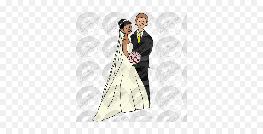 Wedding Couple Picture For Classroom Therapy Use - Great Marriage Vows Png,Wedding Couple Png