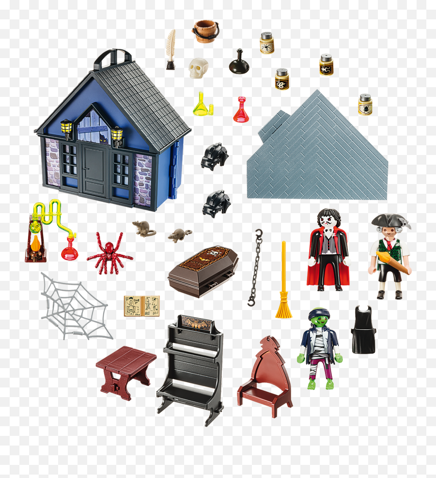 Take Along Haunted House - 9312 Playmobil Usa Playmobil Take Along Haunted House Png,Haunted House Png