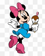 Minnie Mouse Clip Art - Minnie Mouse With Ice Cream Png,Minnie Mouse Logo