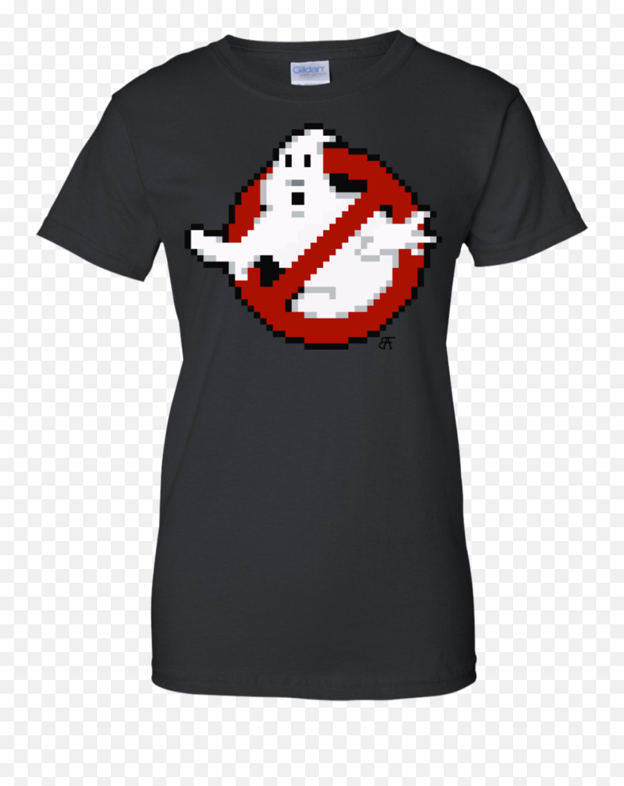 Ghost Buster Ghostbusters Pixel Logo Busterauto Shirt Full - Born In August Shirt Png,Ghostbusters Logo Png