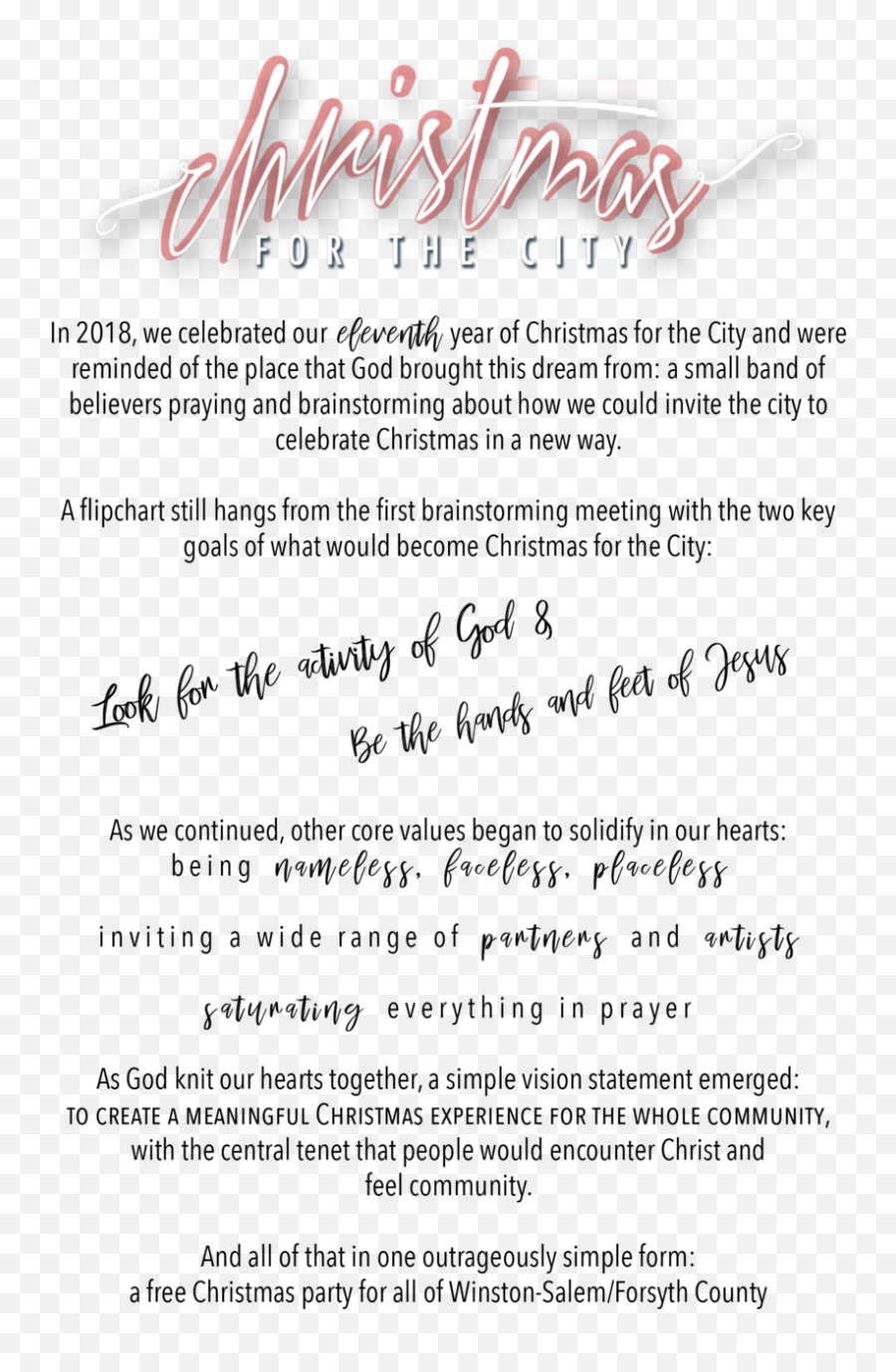 Sponsorship Brochure U2014 Christmas For The City - Horizontal Png,To Be Continued Arrow Png