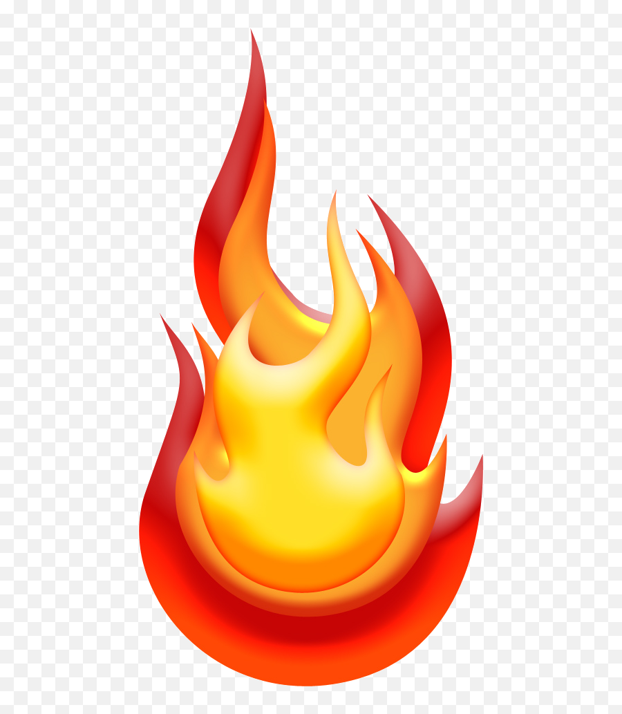 Flame Clipart Transparent Png Image - Fire Png White Background,Flame Emoji Transparent