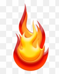 Flame Clipart Transparent Png Image - Fire White Background