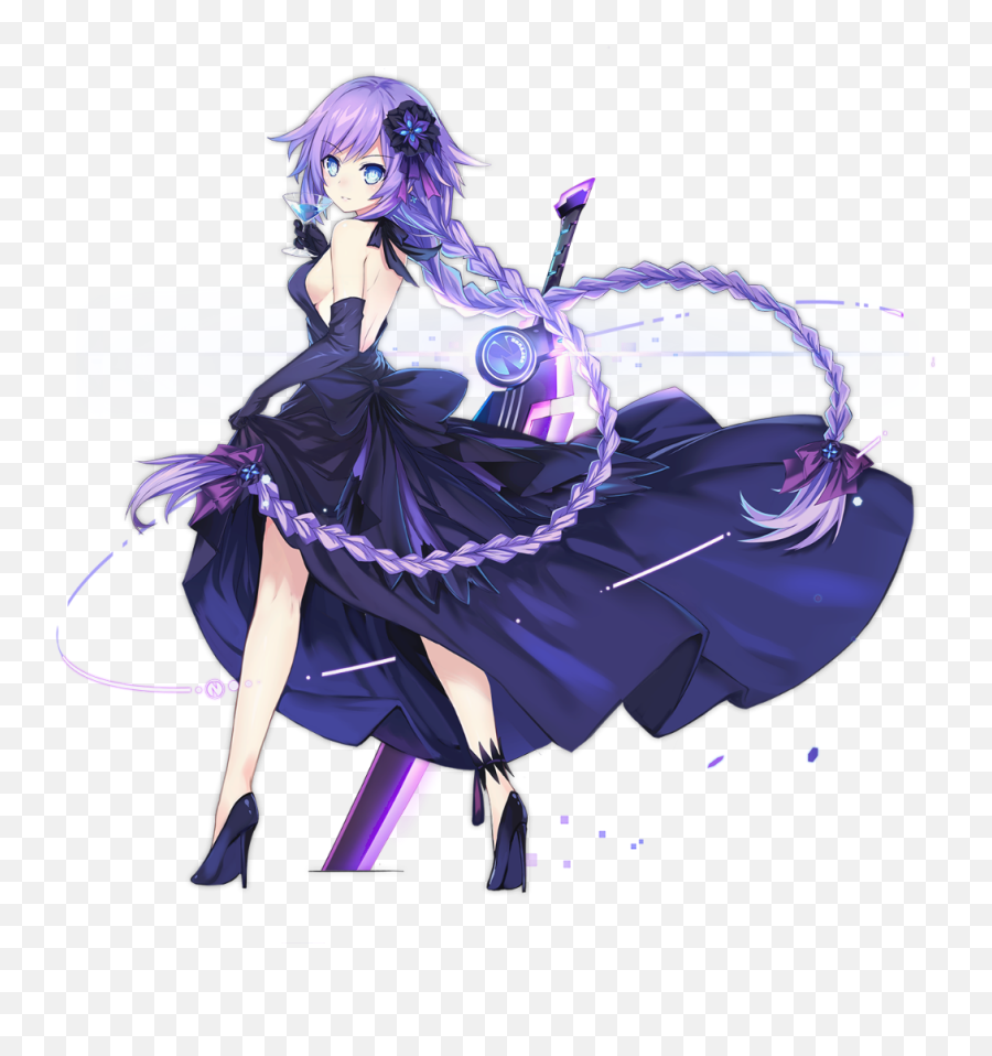 Download Azurlane - Purple Heart Dress Purple Heart Azur Hyperdimension Neptunia Purple Heart Dress Png,Purple Heart Transparent