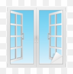 Open Window U0026 Glass Sticker U2022 Pixers - We Live To Change Draw An Open Window Png,Open Window Png