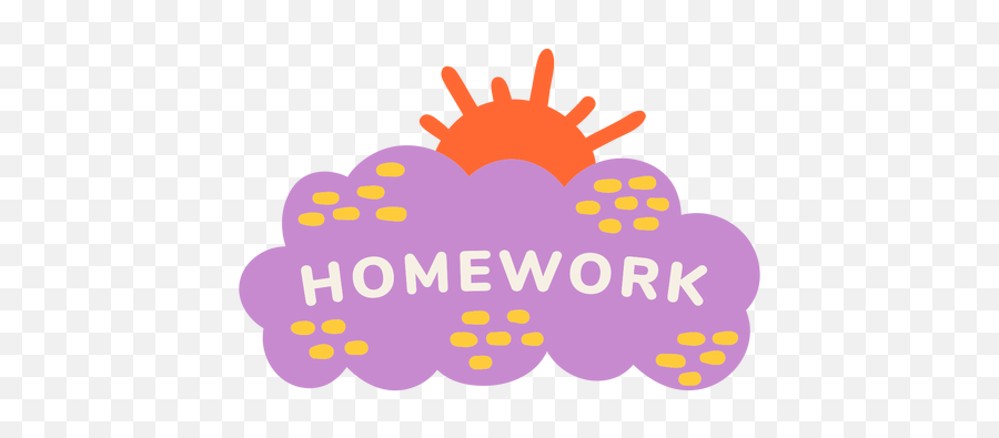 Homework Sunny Label - Dot Png,Homework Transparent