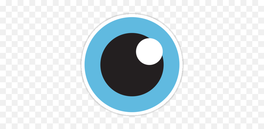 Download Deluxe Cartoon Eyeball Eye With Blue Iris - Circle Png,Blue Eye Png