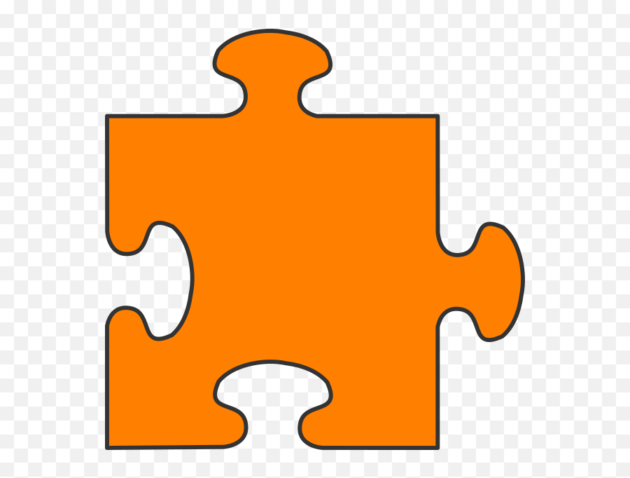 Puzzle Clipart Orange Transparent Free For - Orange Puzzle Piece Clipart Png,Puzzle Piece Png