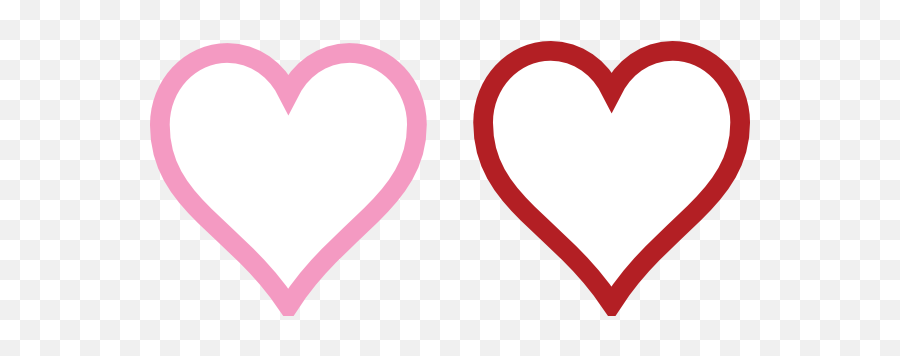 Download Hd Two Hearts Lined Clip Art - Clip Art Transparent Girly Png,Two Hearts Png