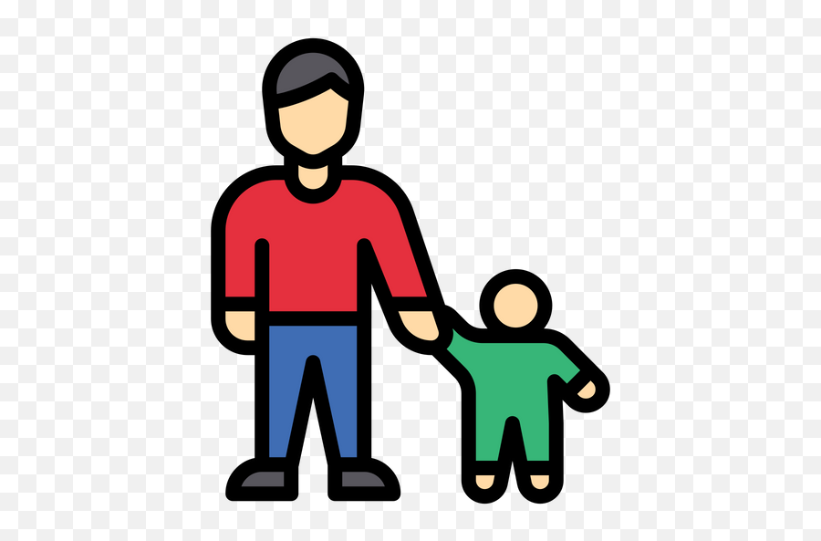 Caring Father Icon Of Colored Outline Style - Available In Sharing Png,Grand Dad Png