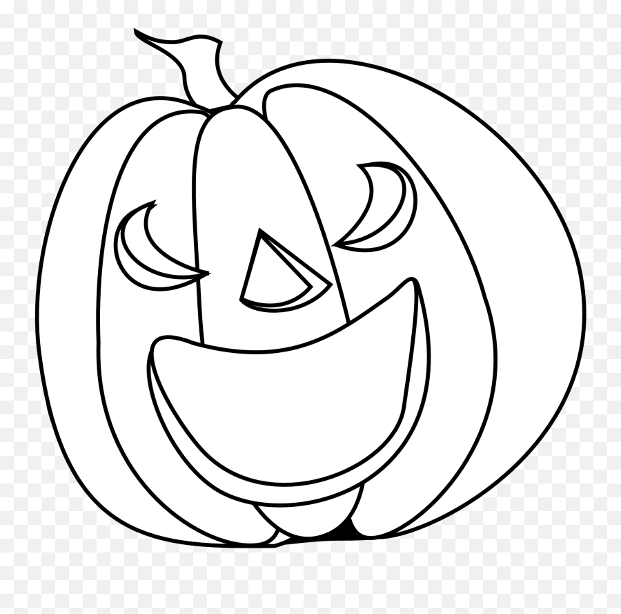 Black And White Pumpkin Clipart Png