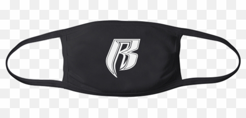 Rr Icon Face Mask - Black Solid png