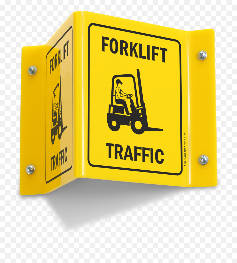 Forklift Traffic Projecting Sign - Forklift Driver Png,Lift Truck Icon