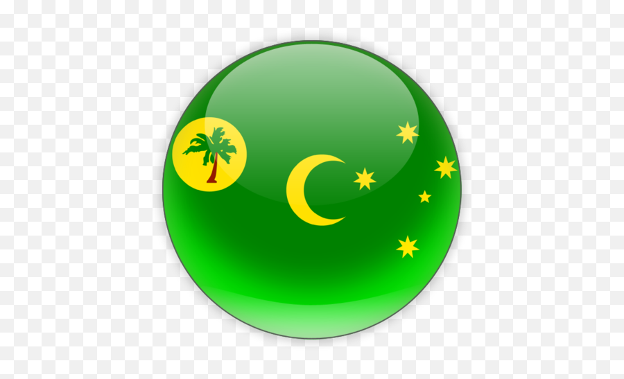 Round Icon Illustration Of Flag Cocos Islands - Language Png,Island Icon