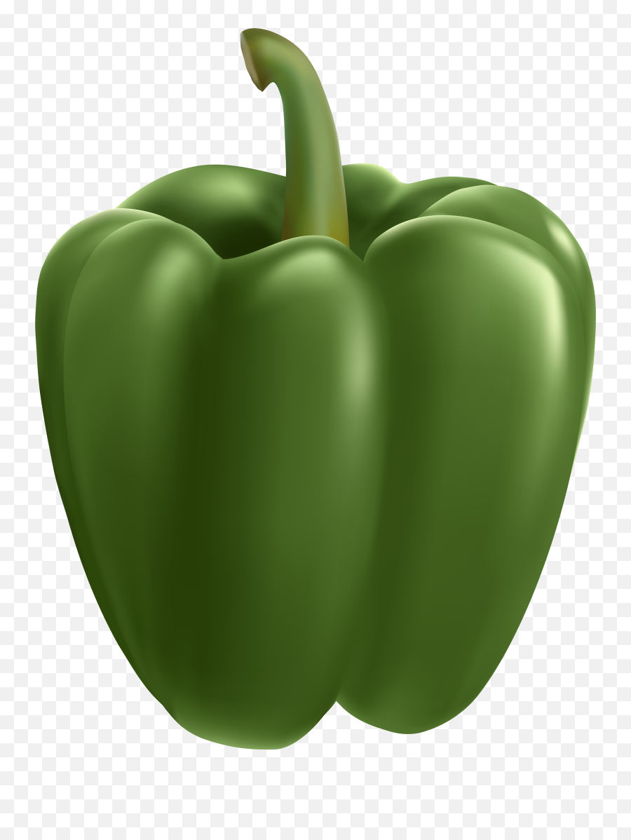 Green Bell Pepper Transparent Clip Art Png