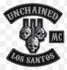 Unchained Motorcycle Club - Gta V Biker Patch Png,Mc Ride Png