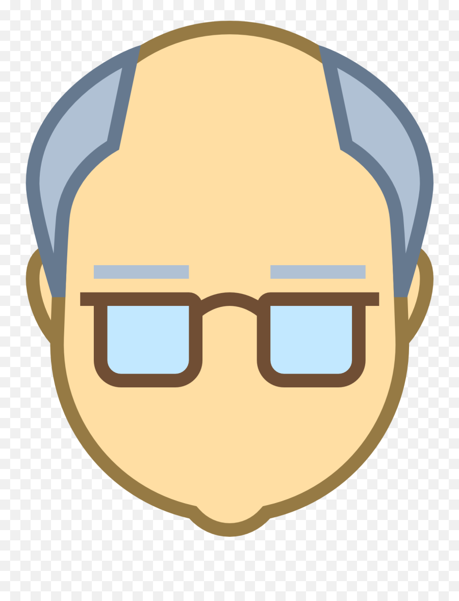 Icons Business Age Transprent Png - Cartoon Old Person Face,Old Person Png