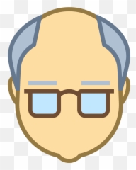 Icons Business Age Transprent Png - Cartoon Old Person Face