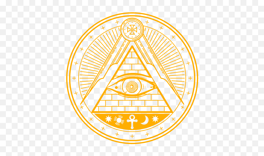 Illuminati Conspiracy Triangle Masonic All Seeing Eye Gift - Dot Png,Riedell Icon