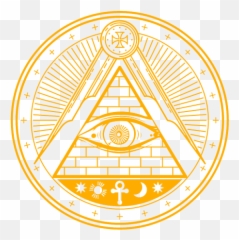 Illuminati Conspiracy Triangle Masonic All Seeing Eye Gift - Dot png