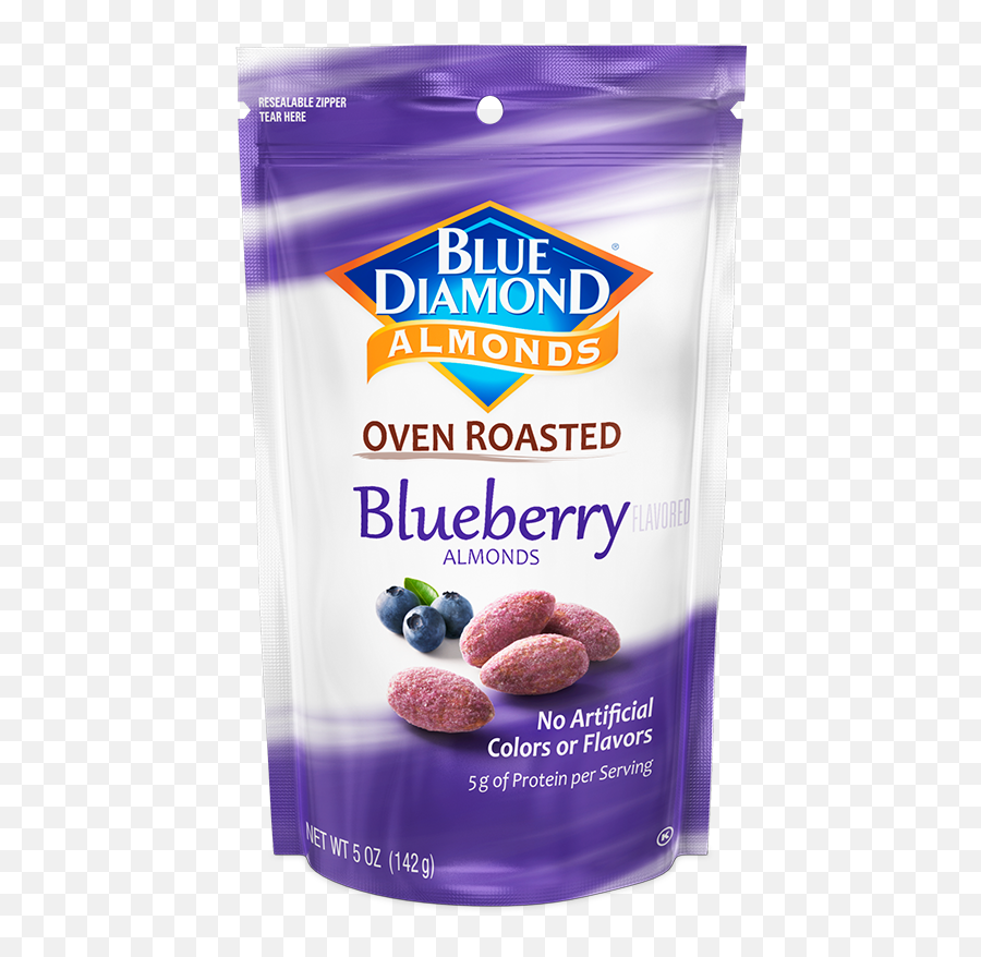 Blueberry Almonds Oven Roasted Blue Diamond - Blue Diamond Blueberry Almonds Png,Almonds Png