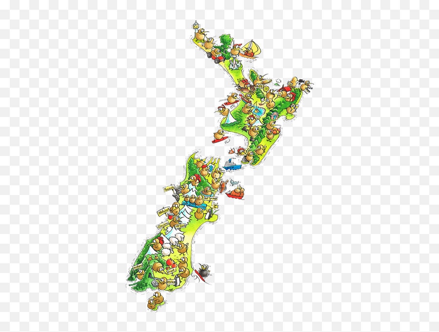 New Zealand Map Png Picture - Freedom Camping Sites Nz Map,New Zealand Png
