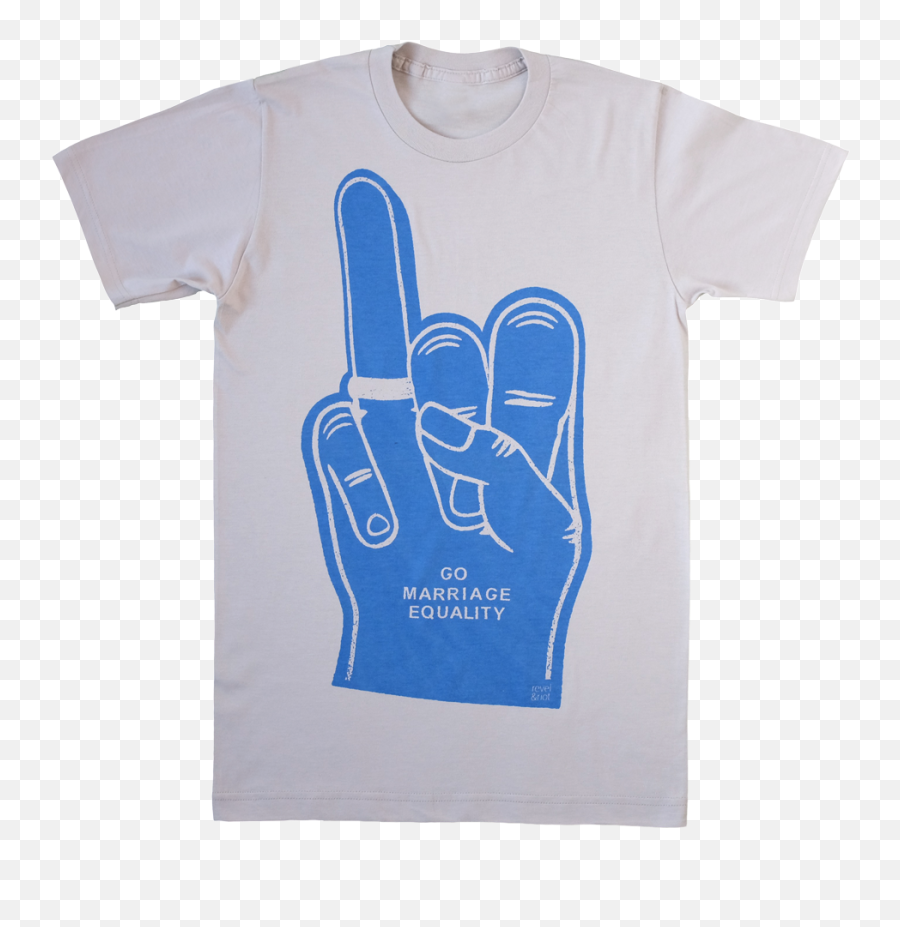 Marriage Equality Foam Hand T - Shirt New Silver Tshirts Active Shirt Png,Foam Finger Png