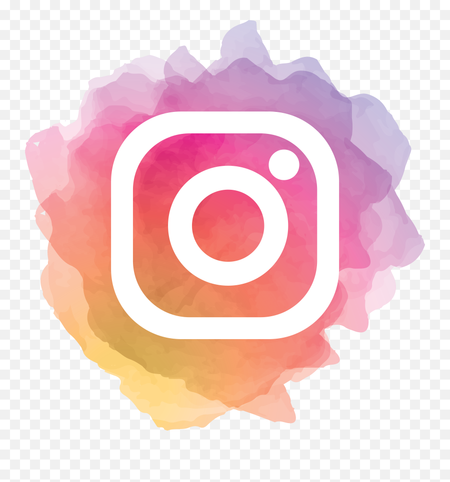 Instagram Watercolor Social Media Logo Png - Photo 1037,Instagram Format Icon