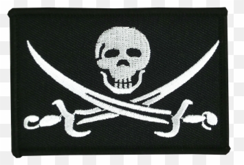 Jolly Roger Piracy Flag Clip Art - Like A Pirate Day 2009 Png,Pirate Flag Png