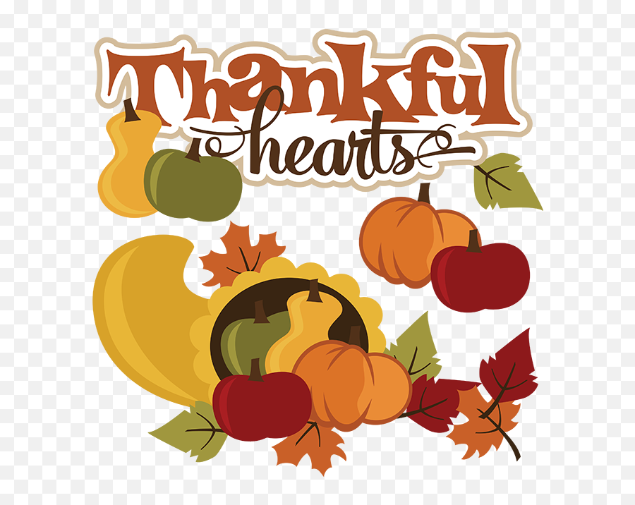 Thankful Hearts Svg Thanksgiving File Cornucopia Png