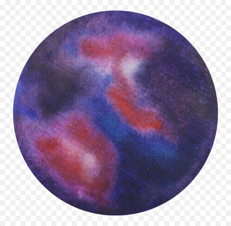 Hand - Painted Watercolor Space Galaxy Venus Planet Photos Circle Png,Venus Transparent Background