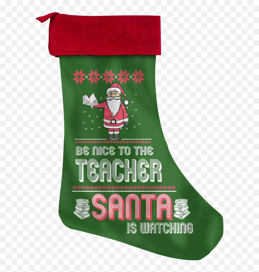 Christmas - Stockingsfreepngtransparentbackgroundimages Teacher Christmas Stocking Png,Teacher Transparent Background