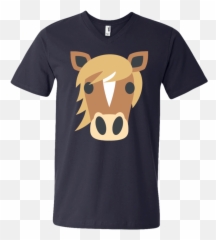 Horse Face Emoji Mens V - Naruto Pain T Shirt Png,Horse Emoji Png