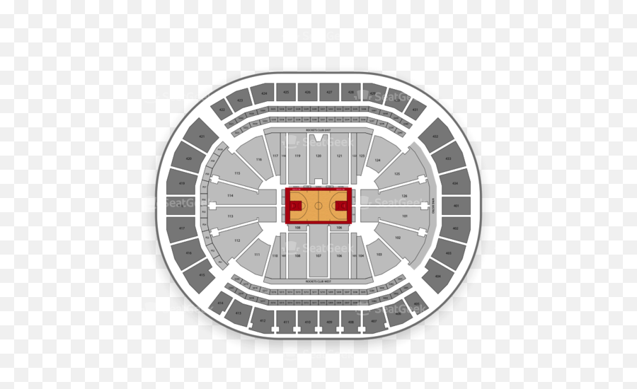 Houston Rockets Seating Chart U0026 Map Seatgeek - Toyota Center Section 431 Png,Houston Rockets Logo Png