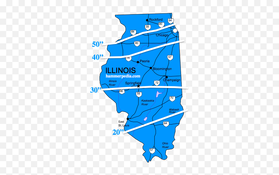 Illinois Frost Line - Hammerpedia Illinois Frost Line Depth Png,Illinois Png