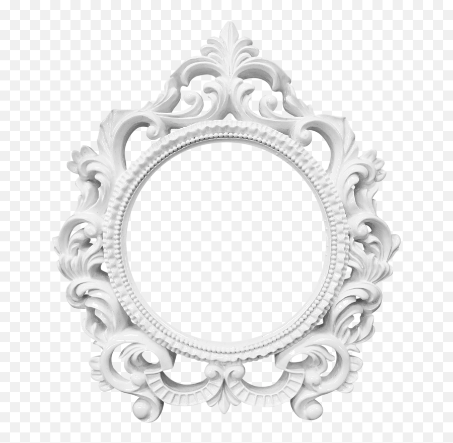 White Oval Frame Png 1 Image - Mirror Background For Editing,Mirror Frame Png