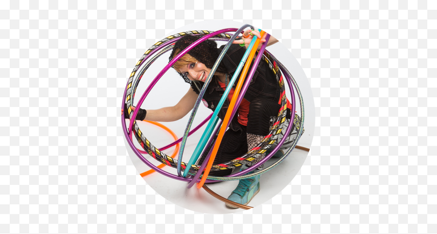 Download Donna Sparx Inside A Hula Hoop Bubble - Hula Hoop Event Png,Hula Hoop Png