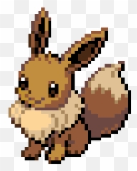 Pokemon Eevee Sprite Png Image With No - Pixel Art Eevee,Eevee Png