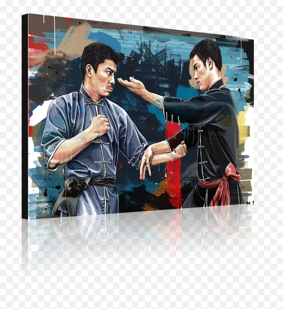 Bruce Lee And Taky Kimura Canvas - Bruce Lee Png,Bruce Lee Png