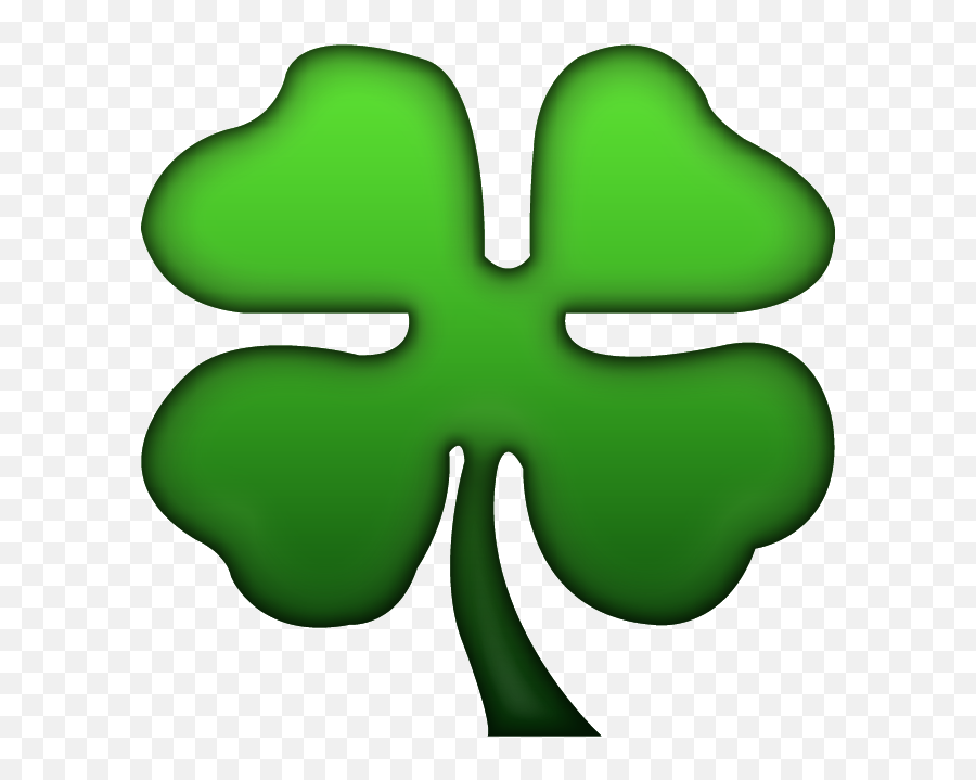 Four Leaf Clover Emoji Image In Png - Four Leaf Clover Emoji Png,4 Leaf Clover Png