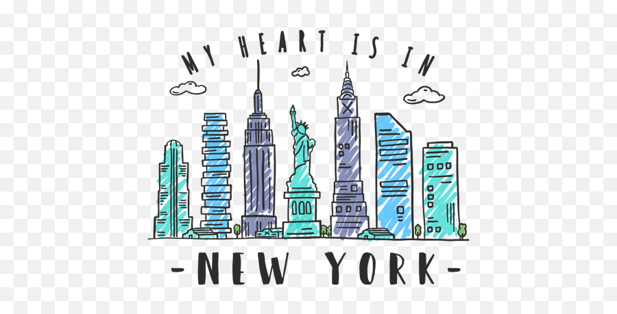 Transparent Png Svg Vector File - New York Sticker Png,New York Skyline Silhouette Png