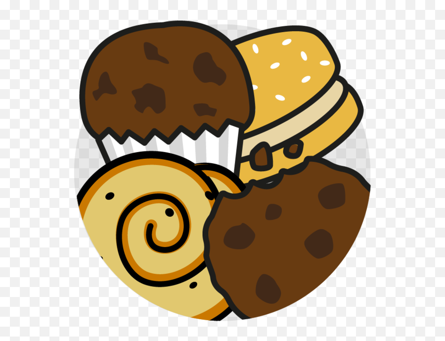 Buns Cakes Pastries And Biscuits - Sugary Foods Clipart Clipart Snacks Png,Food Clipart Png
