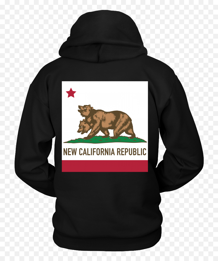 Fallout Inspired - New California Flag Back Design Funny Fishing Hoodies Png,California Flag Png
