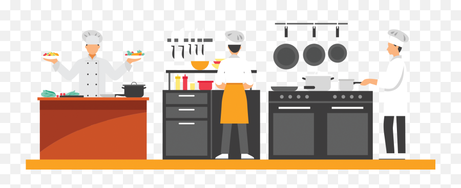 Yellowfit Kitchen - Simple Cartoon Kitchen Png,Kitchen Png - free  transparent png images 